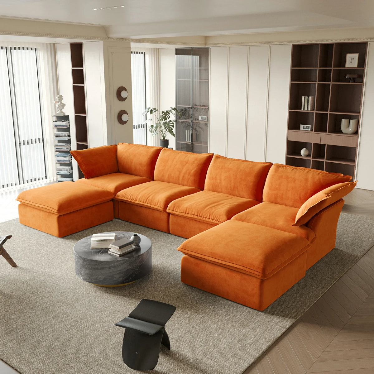 Velvet Sectional Sofa