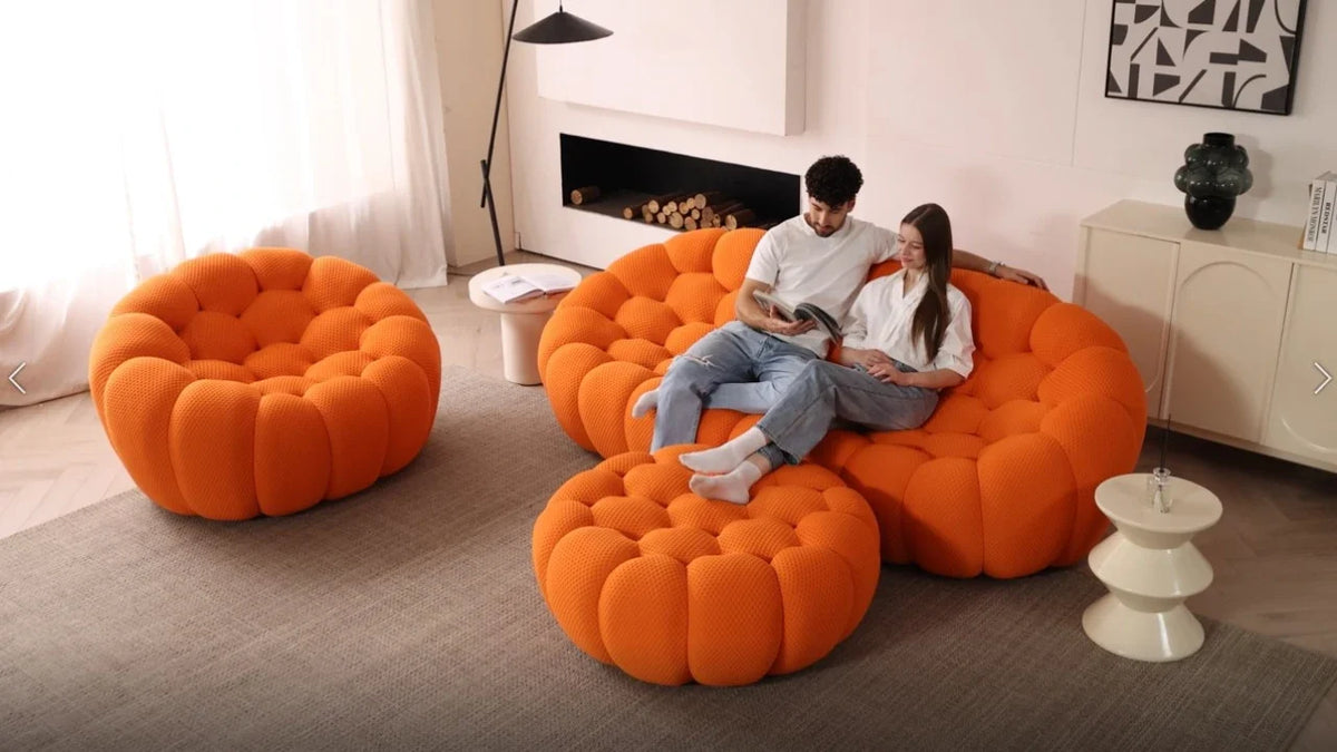 133 bubble armless sofa loveseat sectional sofa for football soccer game