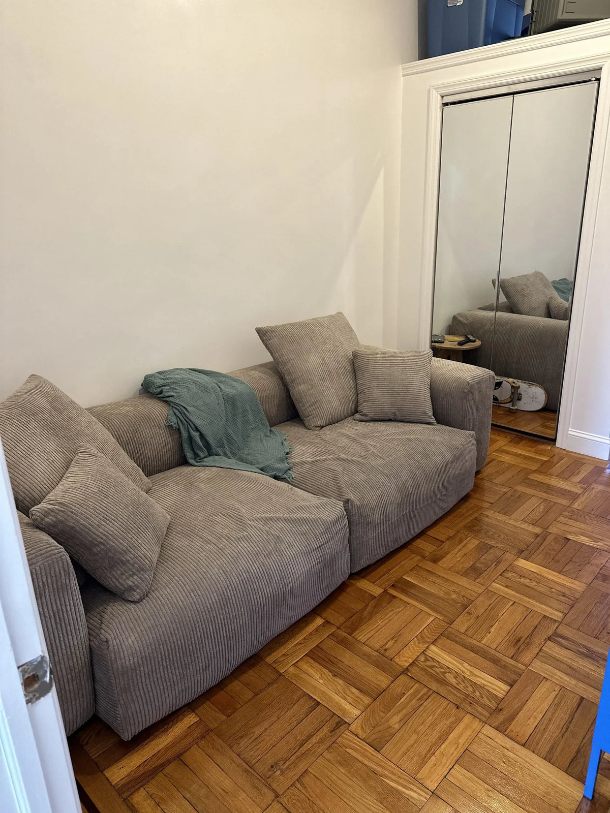 Review Of Pixel Modern Modular Sofa | Pet Friendly 102 Inch Corduroy Sleepers 3 Seaters By Shannon Odwyer