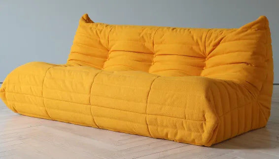 Review Of Caterpillar Modern Lazy Sofa | Floor Level Comfort 69 Inch Teddy Velvet Sleepers 3 Seaters By Mc