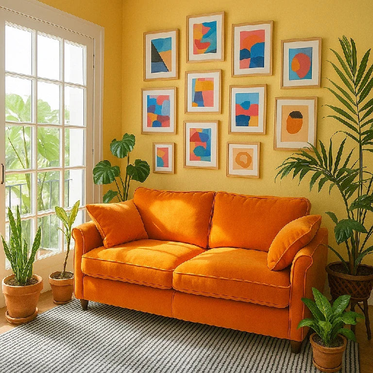 modular sofa in small apartment
