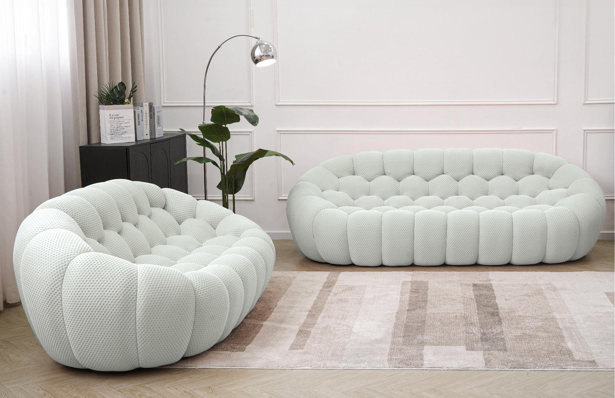 White Bubble Cloud Couch Header