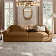 Miro Earthy Brown Sofa Large Straight