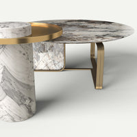 Calder Coffee Table shown with companion table — detail 02