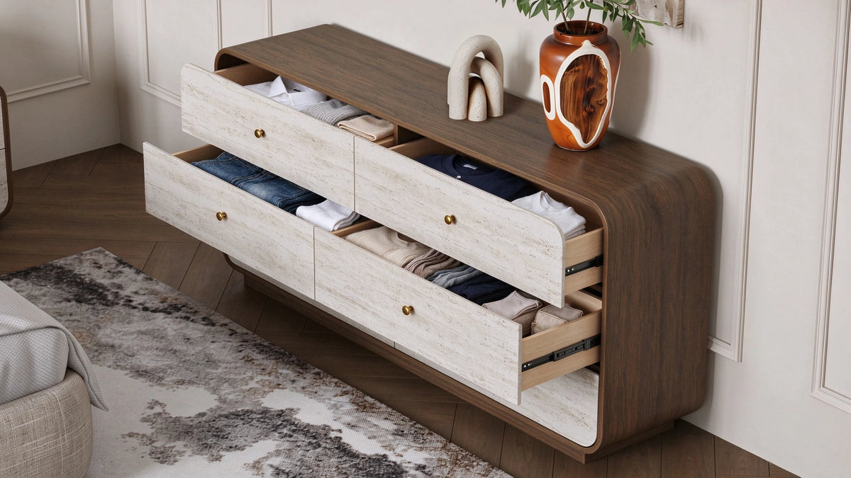 Close drawers without breaking the calm