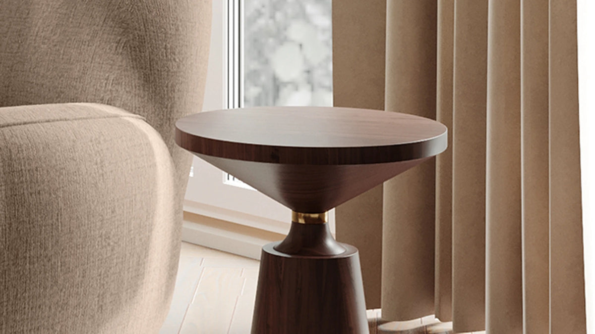 Anti-tip truncated cone base