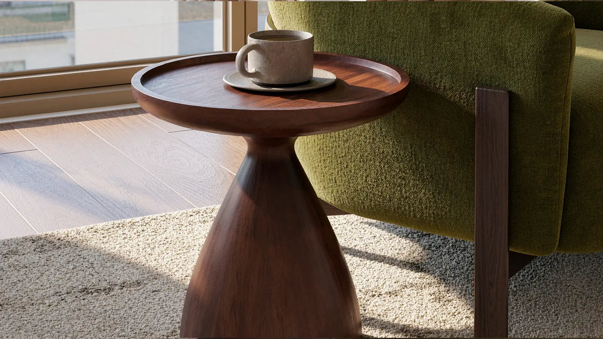 Sculptural curved wood appeal