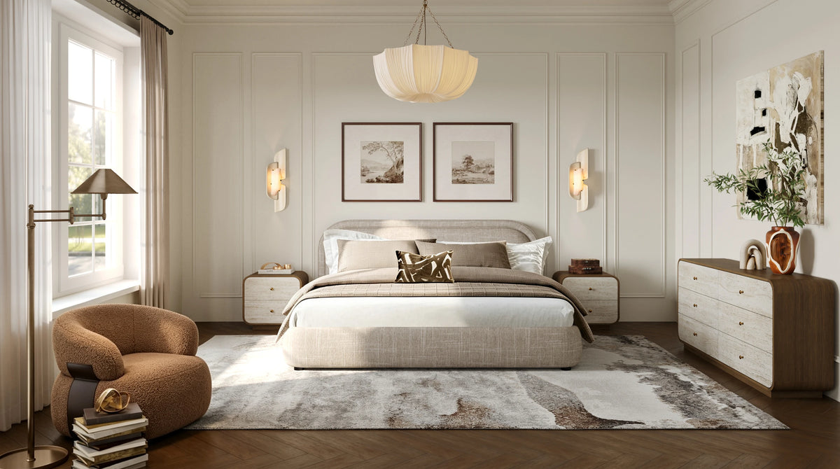 Mocha Gardenia Bedroom Collection
