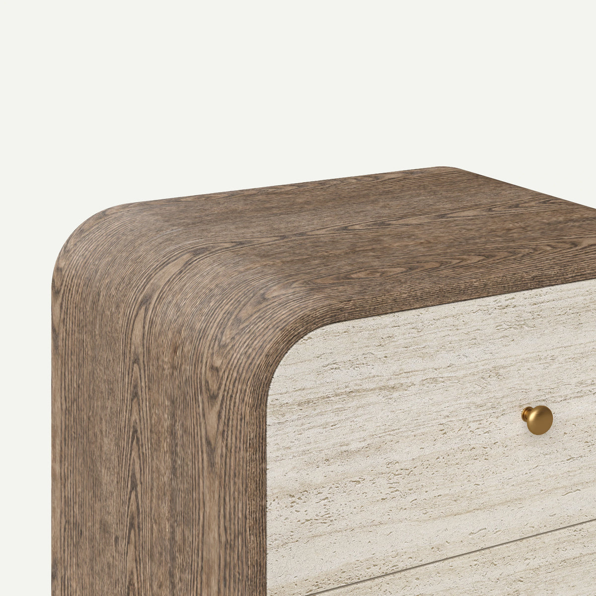 Marella Nightstand — detail textured front