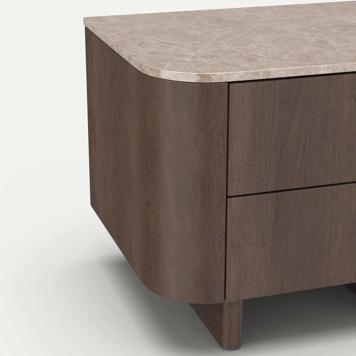 Two concealed storage drawers