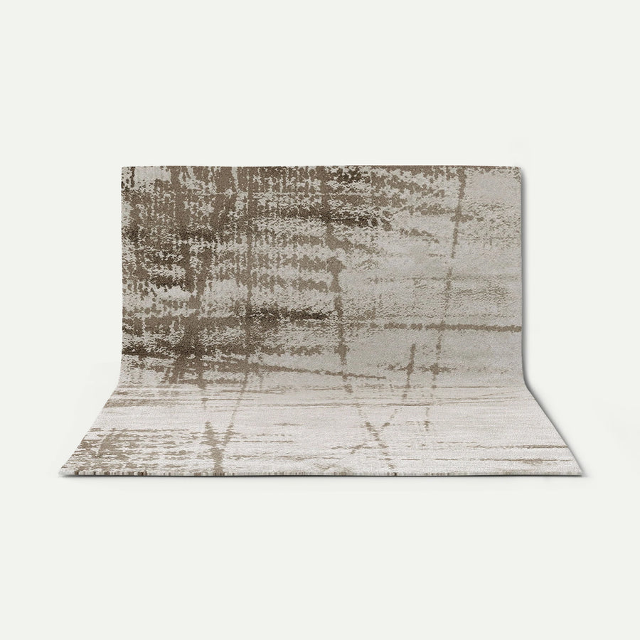 Renna Mid-Century Neutral Living Room Rug