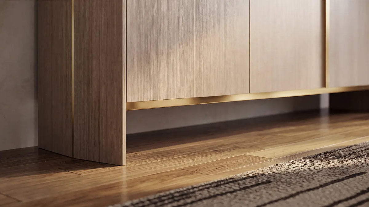 Make a Long Cabinet Feel Lighter