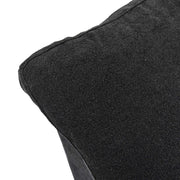 Sereno Cloud Black Cotton-Linen 4-Seater U-Shaped Sectional Sofa - ATUNUSHOME gallery 4