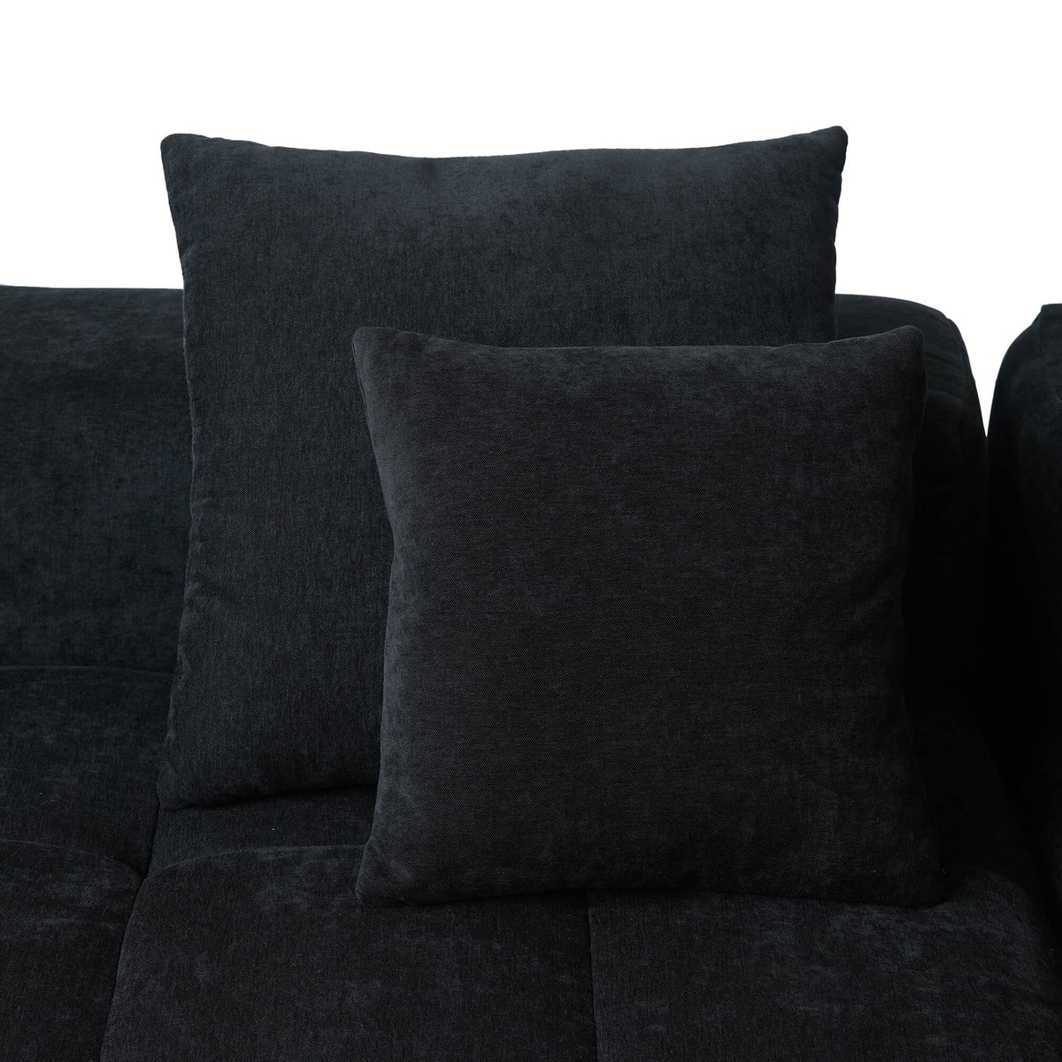 Morio Oversized Sectional Sofa in Black - ATUNUSHOME gallery 3
