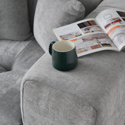 Morio Light Grey Sectional Sofa - ATUNUSHOME gallery 4
