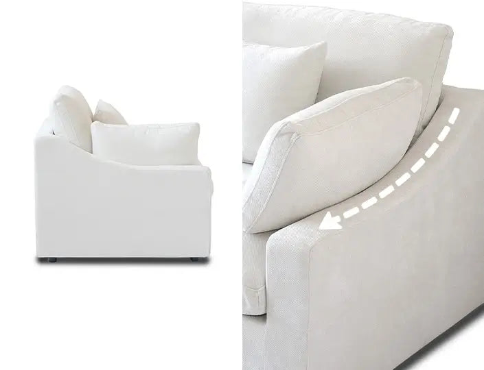 Made for Life's Changing Moments for Velluno Cloud Black Large 4-Seater U-Shaped Sectional Sofa with 2 Ottomans