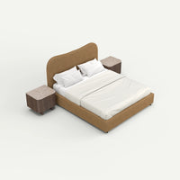 ATUNUS-MINI-CONFIG | default | Sova Bed + Elian Nightstand Set — angle 45