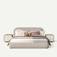 ATUNUS-MINI-CONFIG | default | Sorrel Marella Platform Bed and Nightstand Set — front combination view