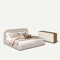 ATUNUS-MINI-CONFIG | default | Sorrel Marella Platform Bed and Dresser Set — 45 degree view