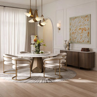 ATUNUS-MINI-CONFIG | default | Sienna Dining Room Set Furniture 套组8-1 scene