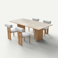 ATUNUS-MINI-CONFIG | default | Fayne Dining Table + Varo Dining Chair Set — eye level