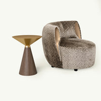 ATUNUS-MINI-CONFIG | default | Vesper Lounge Chair + Dario Side Table Set — angle 45