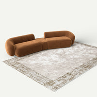ATUNUS-MINI-CONFIG | default | Cedar Sofa + Tavira Rug Set — angle 45