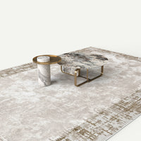 ATUNUS-MINI-CONFIG | default | Calder Coffee Table + Astra Side Table + Tavira Rug Set — angle 45