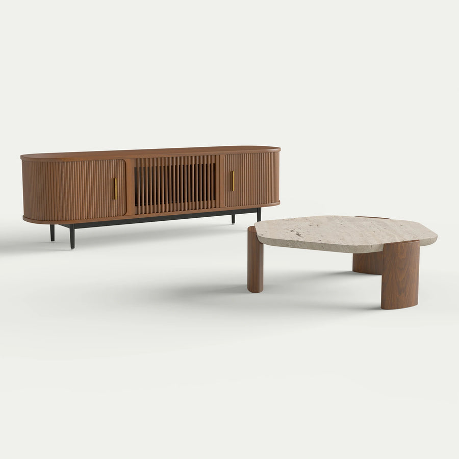 ATUNUS-MINI-CONFIG | default | Pearl Lotus TV Console Set 01