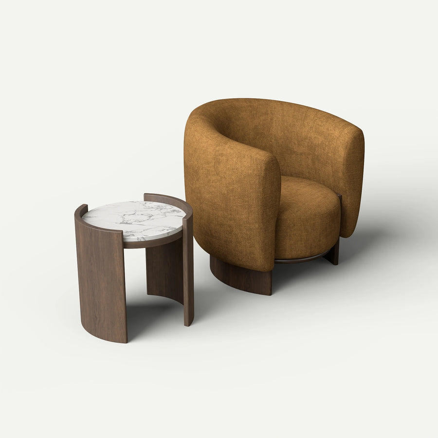 ATUNUS-MINI-CONFIG | default | Larkin Accent Chair and End Table Set — angle 45