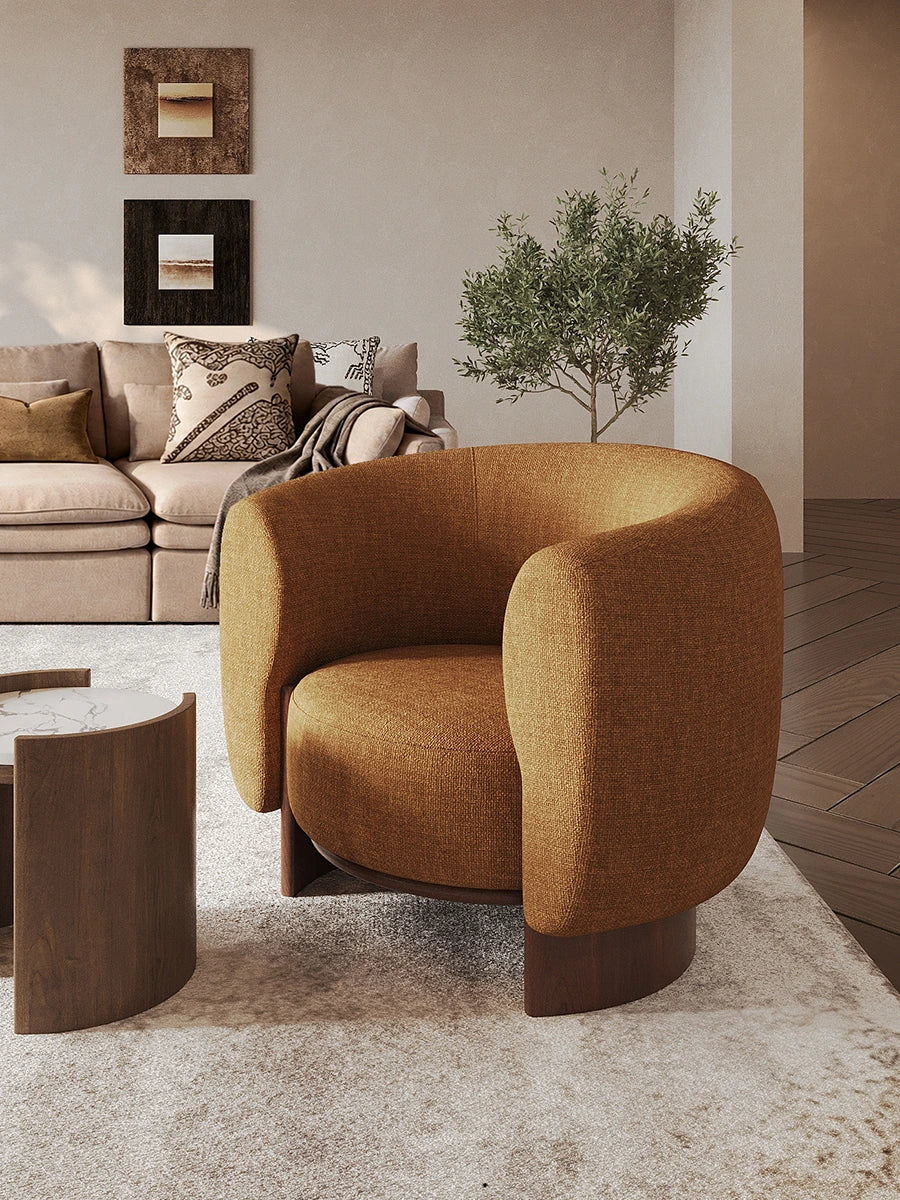 Olive Camellia Accent Chair and End Table Set