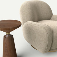 Miro Maren Swivel Chair and Side Table Set — combination detail 1