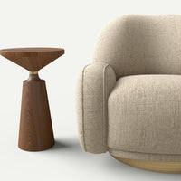 Miro Maren Swivel Chair and Side Table Set — combination detail 2