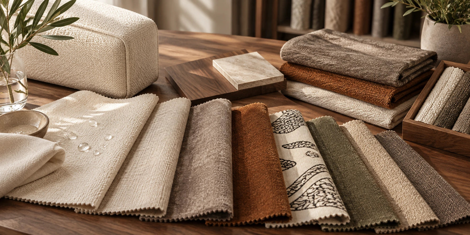 Furniture customization material selection