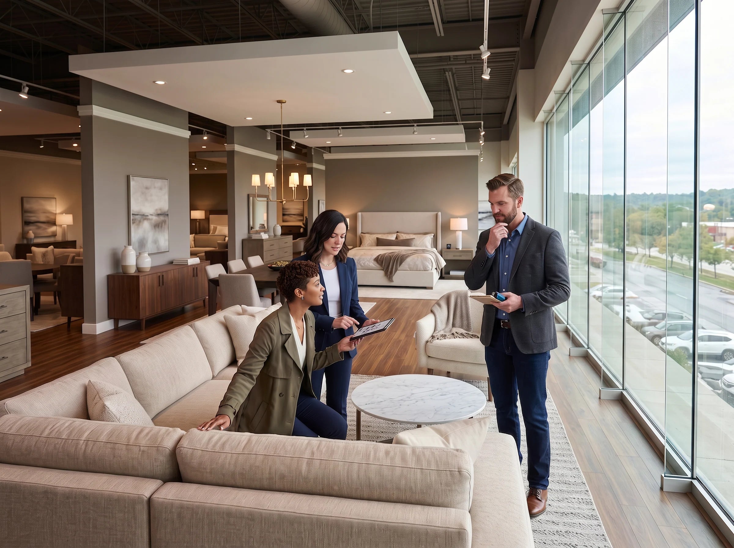 Designers sourcing furniture with one supply partner