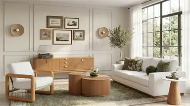 Serene Lattice Living Room Collection