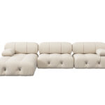 Urban Classic Modular Sofa | Comfort Modular 104-Inch Velvet L-Shaped Sectionals 4-Seaters