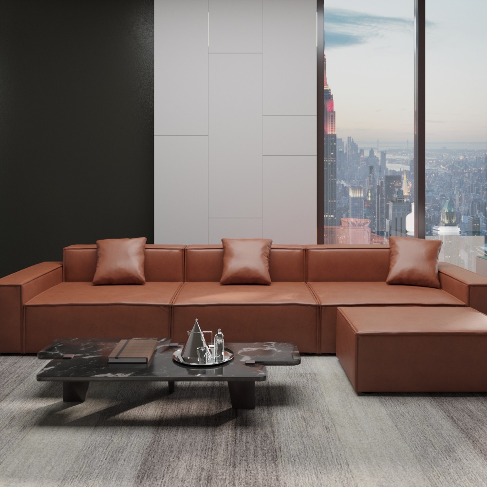 Sofa Modular Square Combination Tech Cloth Sofas for Family Simple