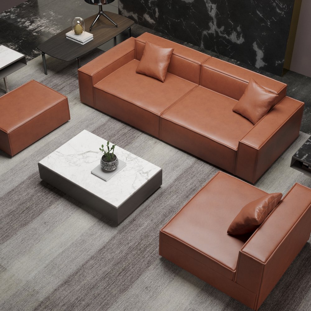 Sofa Modular Square Combination Tech Cloth Sofas for Family Simple