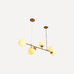 Le Stelle 6-Light Semi-Flush Mount Chandelier