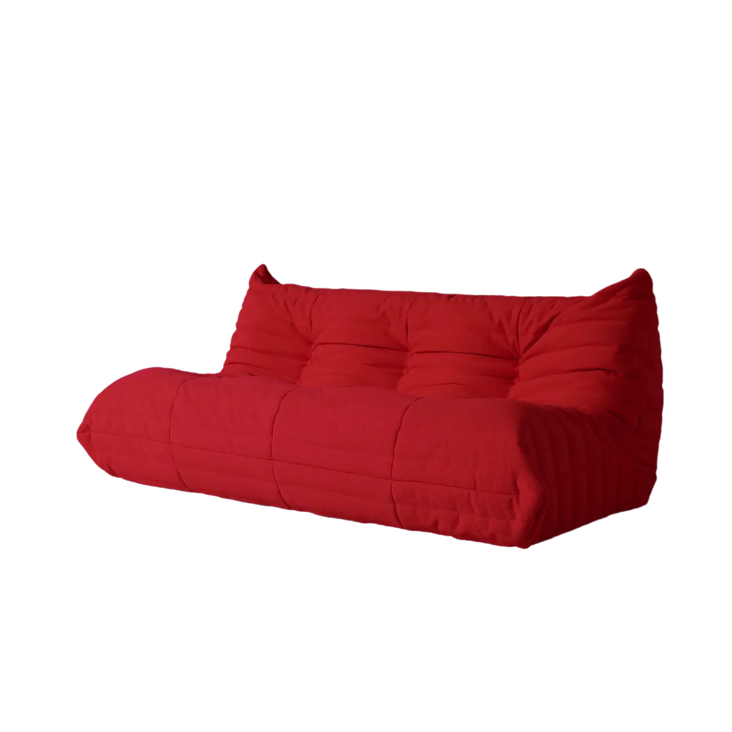 Floor-Level Comfort 69-Inch Teddy Velvet Sleepers 3-Seaters