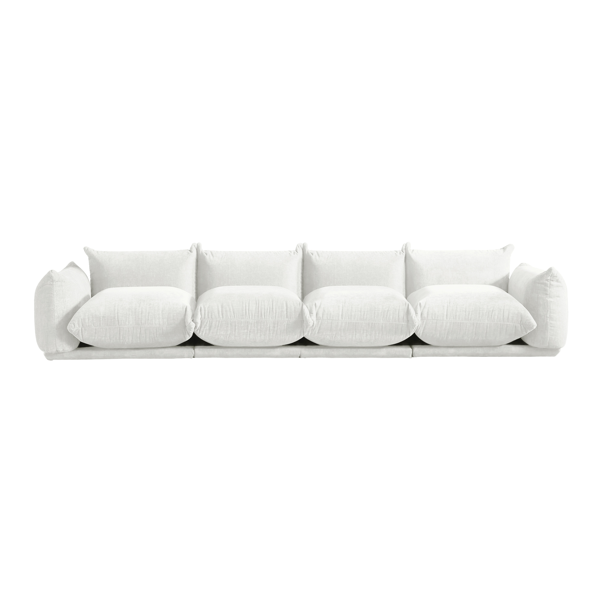 Urban | 130.7″ Sectional Sofa 4-Seater Chenille Floor Sofa