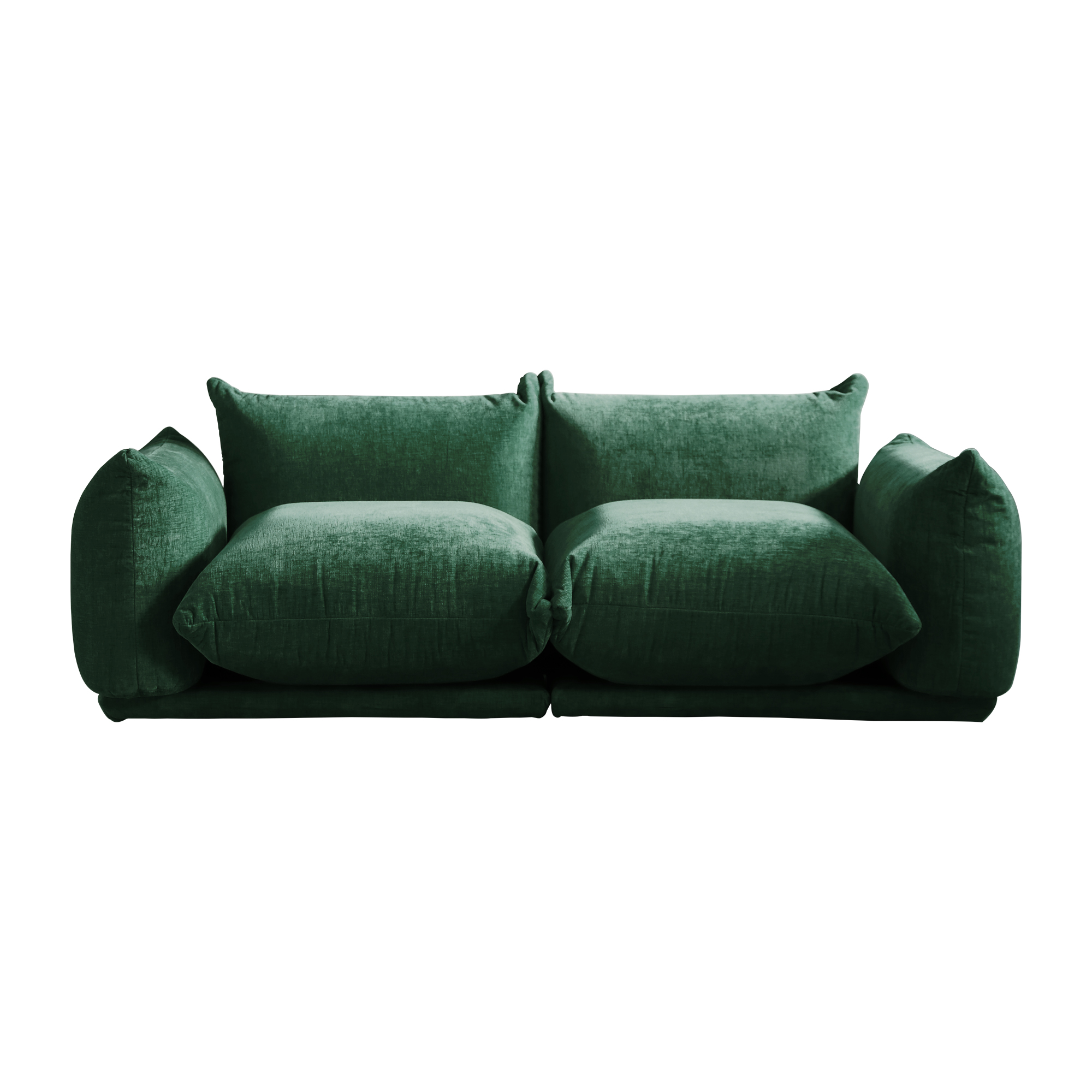 Urban | 77.16″ Loveseat Chenille Sectional Floor Sofa