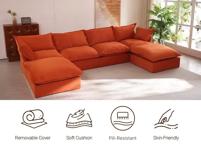 120v Sky Plus Cloud Washable Sofa Details