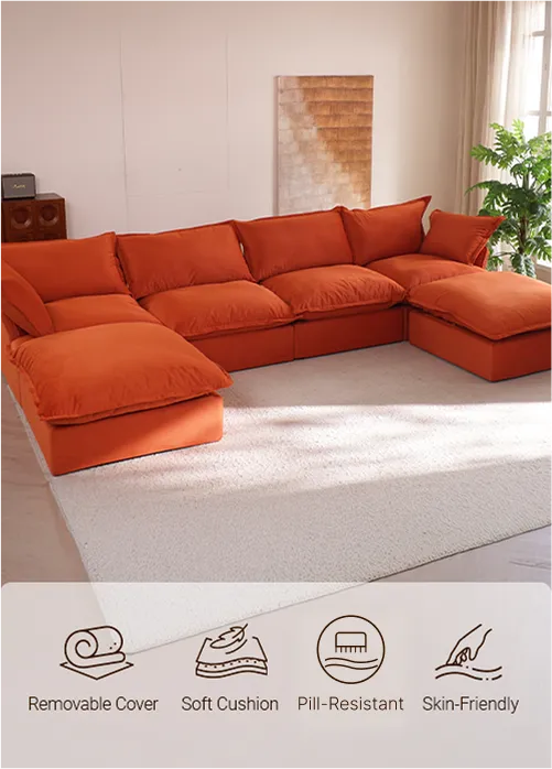 120v Sky Plus Cloud Washable Sofa Details P