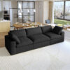 121BK-09 black could three seater