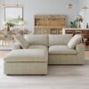 121KH Cloud Sofa loveseat with ottoman 01