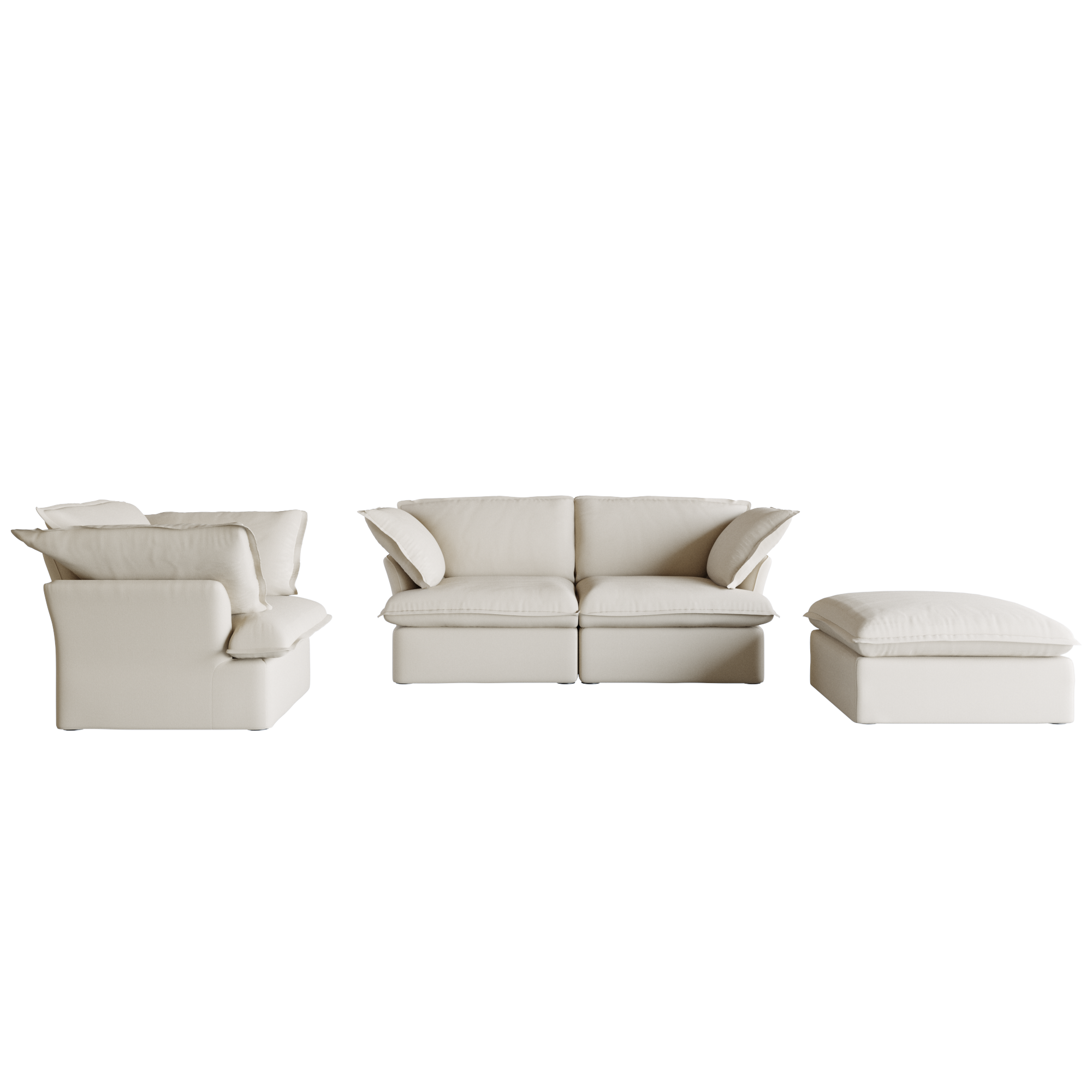 Sky Cloud Plus | Modular Sectional Sofa-Lazy Couch Set For 4 Seats