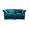 Sky Plus Velvet Cloud Sofa | Replaceable Cover 83-Inch Velvet Loveseats 2-Seaters