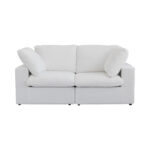 Sky Cloud Sectional Sofa | Modular Washable 80-Inch Linen Loveseats 2-Seaters